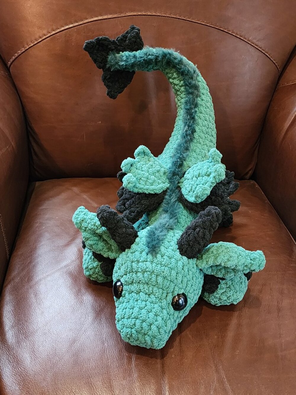 Playful Dragon -  Handmade Crochet Plushie